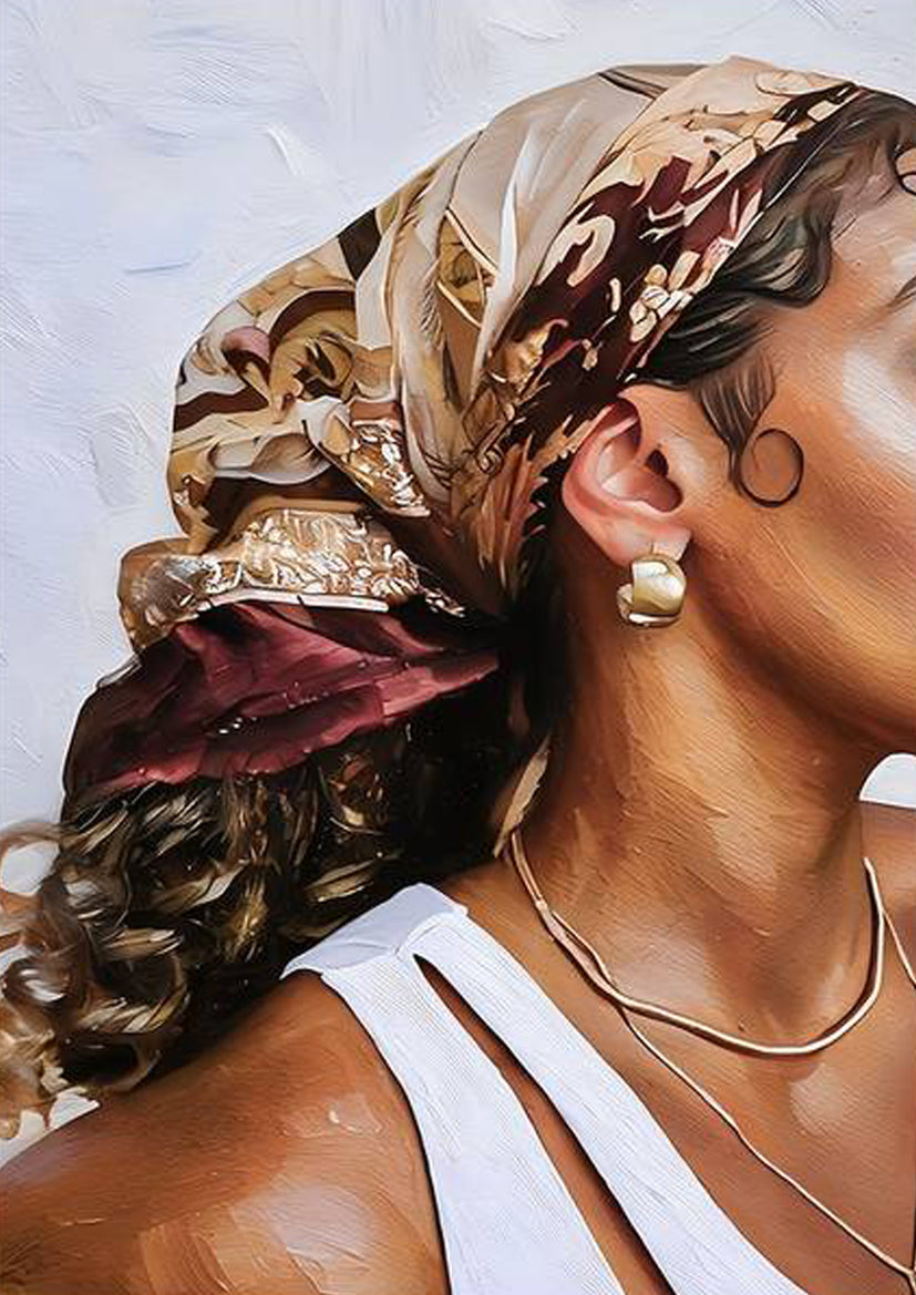 Modern Boho African Woman Painting Fashion Home Decor Premium Quality Poster Print Choose Your Sizes - Bella Home Decor