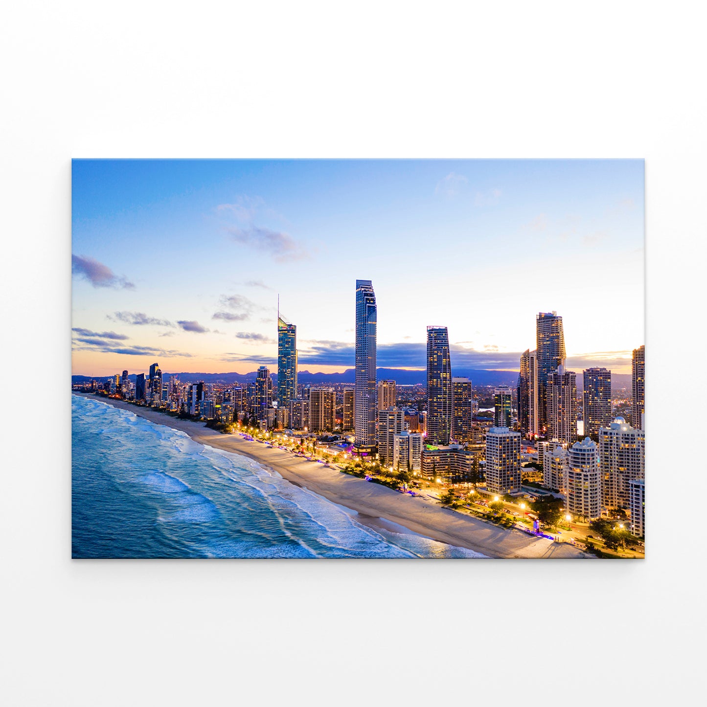 Gold Coast Queensland Surfers Paradise Skyline Wall Art Decor 100% Australian Made - Bella Home Decor