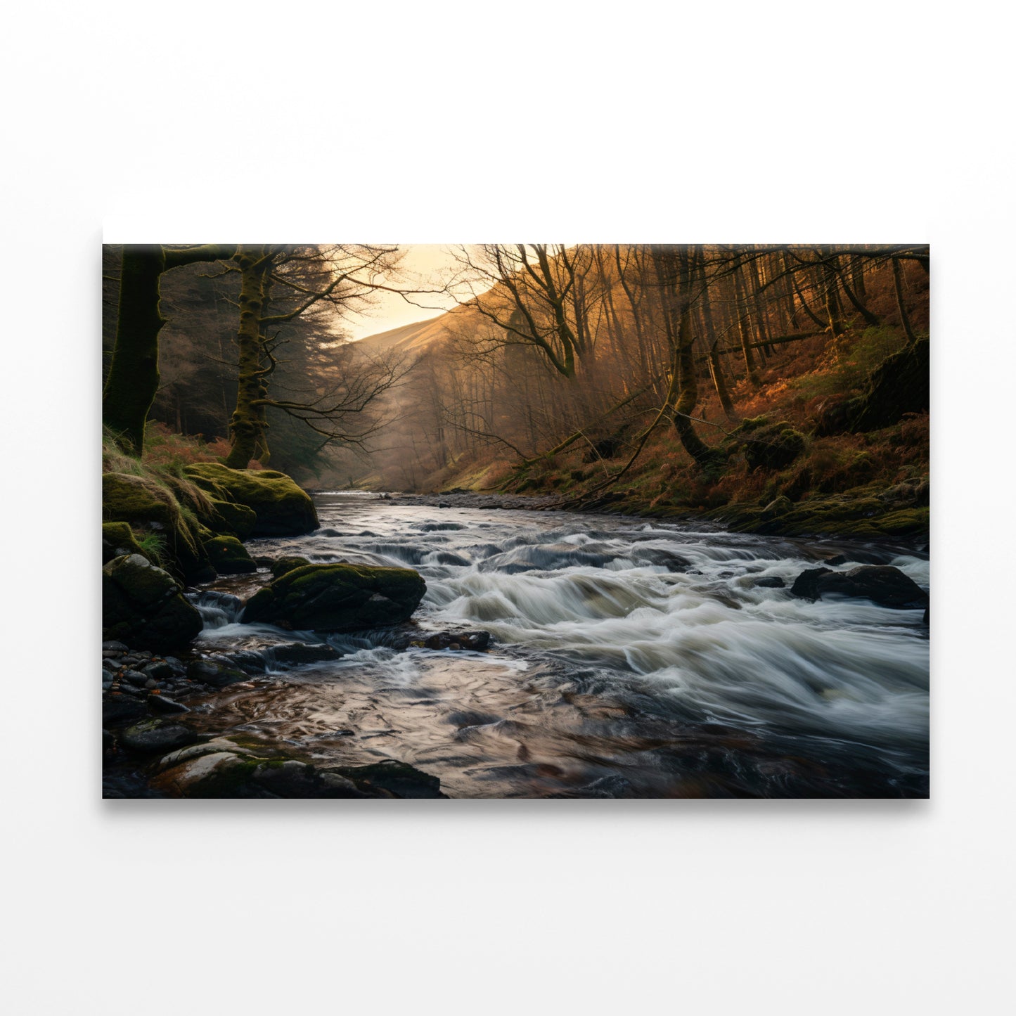 The River Flows through the Mountains of Wales Print 100% Australian Made - Bella Home Decor
