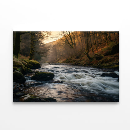The River Flows through the Mountains of Wales Print 100% Australian Made - Bella Home Decor