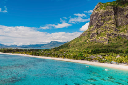 Le Morne Mountain Ocean & Beach Home Decor Premium Quality Poster Print Choose Your Sizes