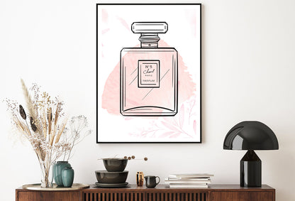 Beige Splash & Perfume Bottle Home Decor Premium Quality Poster Print Choose Your Sizes