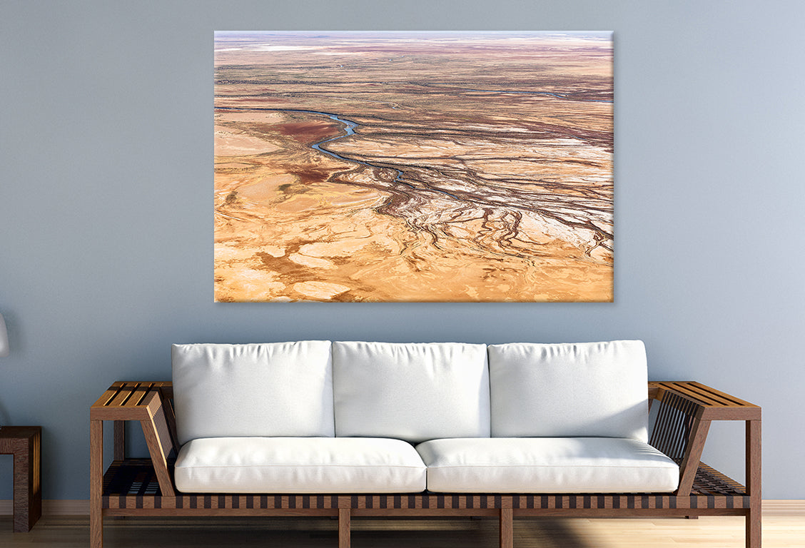 Lake Eyre South Australia Panoramic Wall Art Decor 100% Australian Made