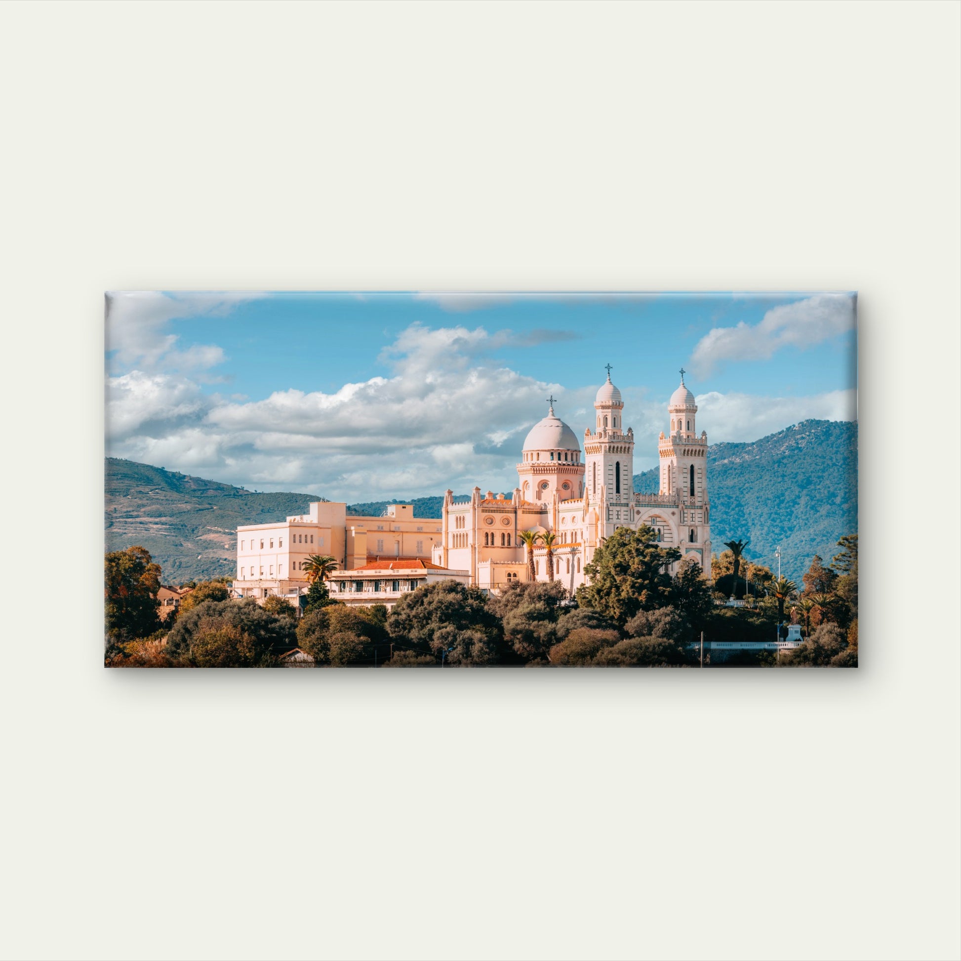 St Augustine Basilica Annaba Wall Art Canvas Office Home Room Framed 120x60cm - Bella Home Decor