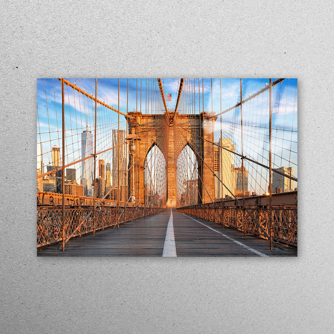 Brooklyn Bridge, New York Acrylic Glass Print Tempered Glass Wall Art 100% Made in Australia Ready to Hang