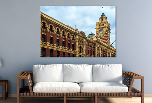 Flinders Street Station Melbourne Vintage Architecture Wall Art Decor 100% Australian Made