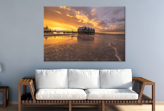Busselton Jetty Western Australia Sunset Wall Art Decor 100% Australian Made