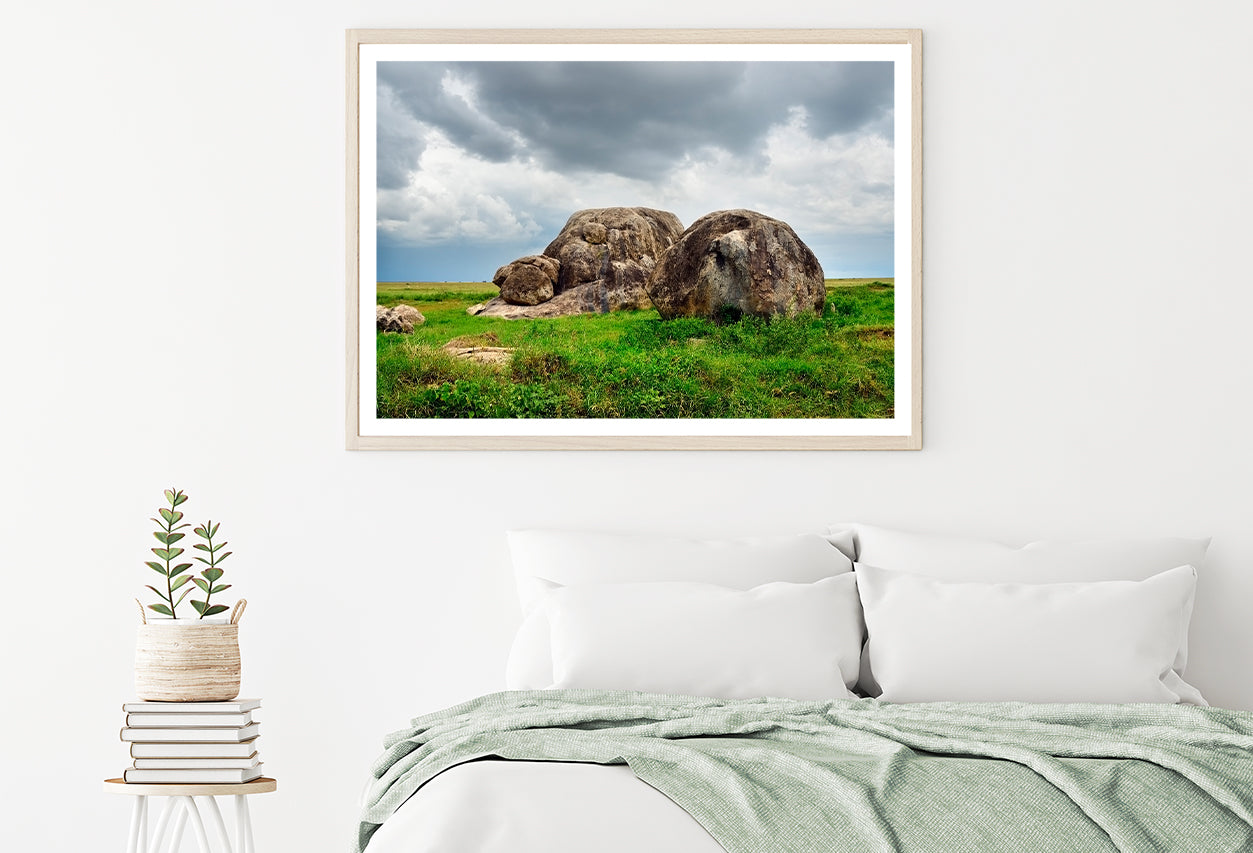 National Park Scenery with Rocks Home Decor Premium Quality Poster Print Choose Your Sizes