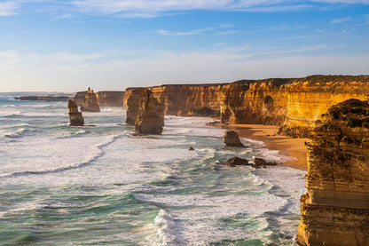 Twelve Apostles Victoria Evening Coastal Scenery Wall Art Decor 100% Australian Made