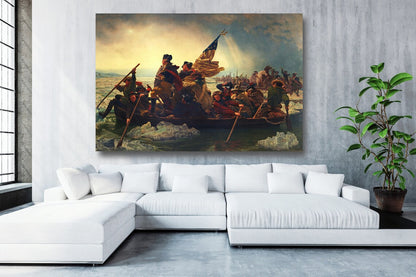 Washington Crossing The Delaware UV Direct Aluminum Print Australian Made Quality