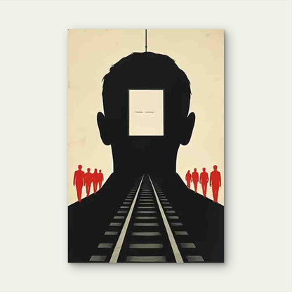 Mindful Journey Silhouette Metal Print Ready to Hang - Bella Home Decor