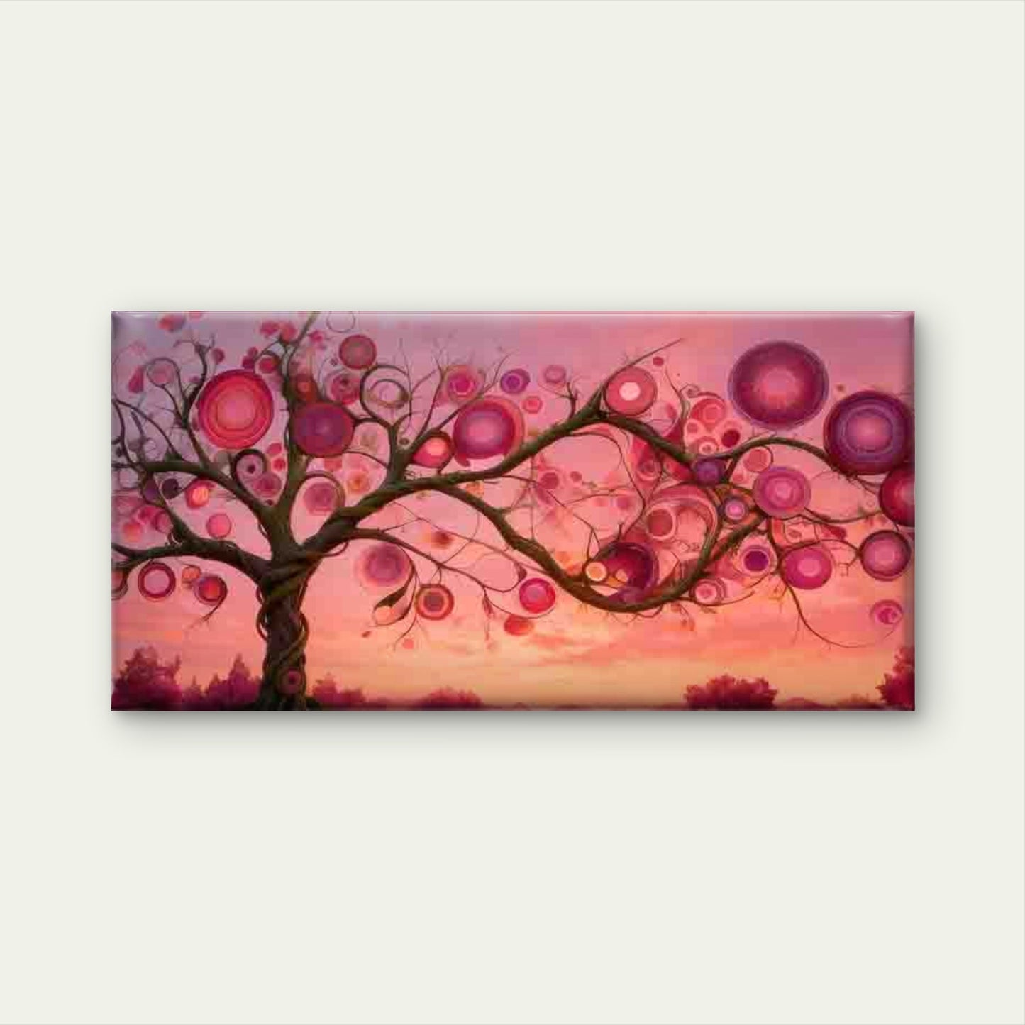 Soft Pink Abstract Fluid Wave Wall Art Canvas Office Home Room Framed 120x60cm - Bella Home Decor