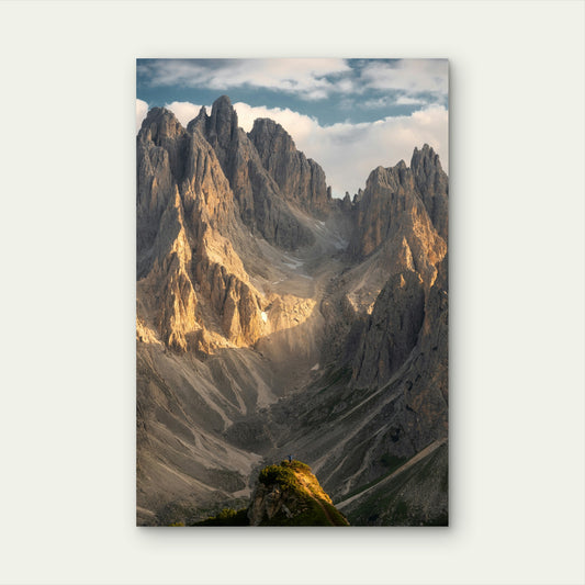 Cadini di Misurina Mountain Group, Dolomites, Italy 60x90cm Metal Print Ready to Hang