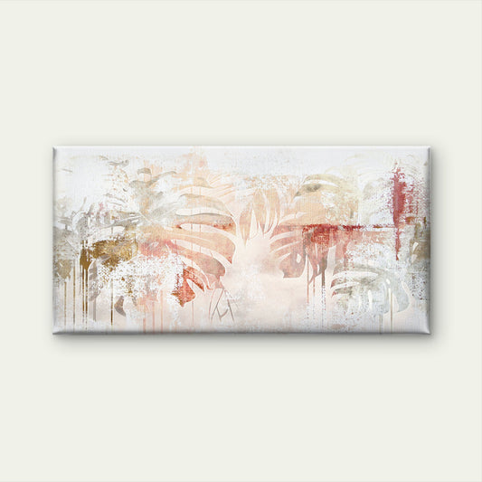 Abstract Boho Tropical Palm Leaf Wall Art Canvas Office Home Room Framed 120x60c