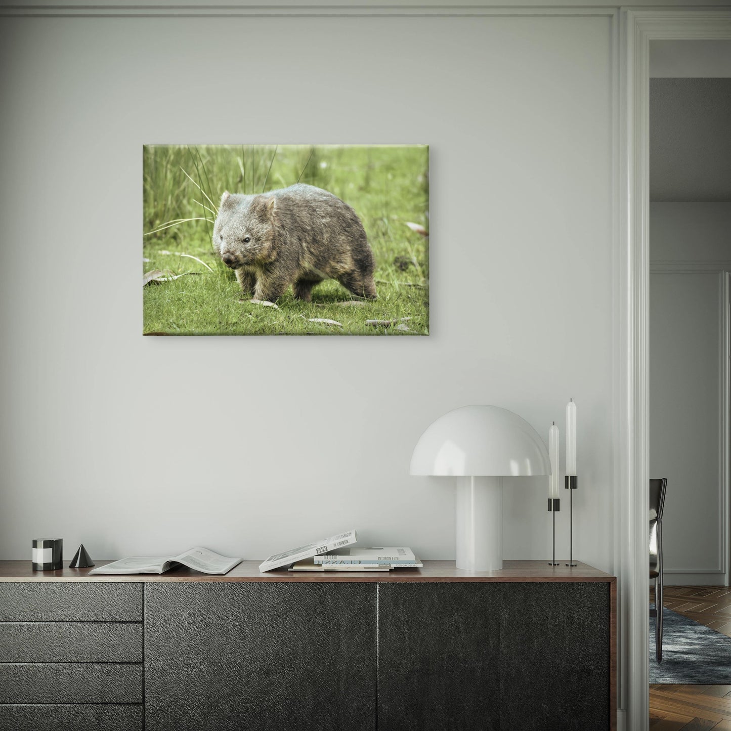 Wombat East Coast Tasmania Wall Art Decor 100% Australian Made