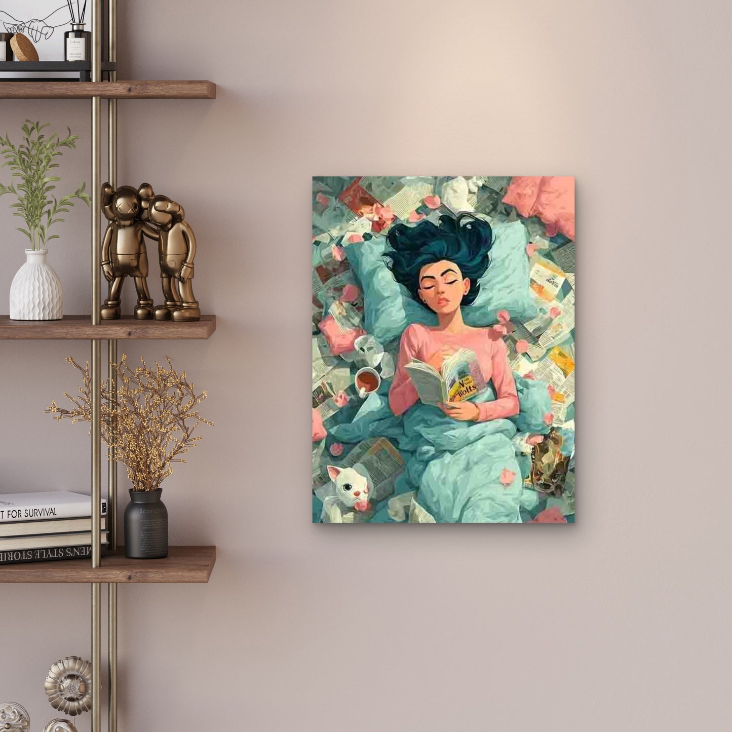 Relaxation Over Disorder 60x90cm Metal Print Ready to Hang