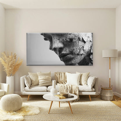 Spooky Mask Canvas Paintings Wall Art Canvas Office Home Room Framed 120x60cm