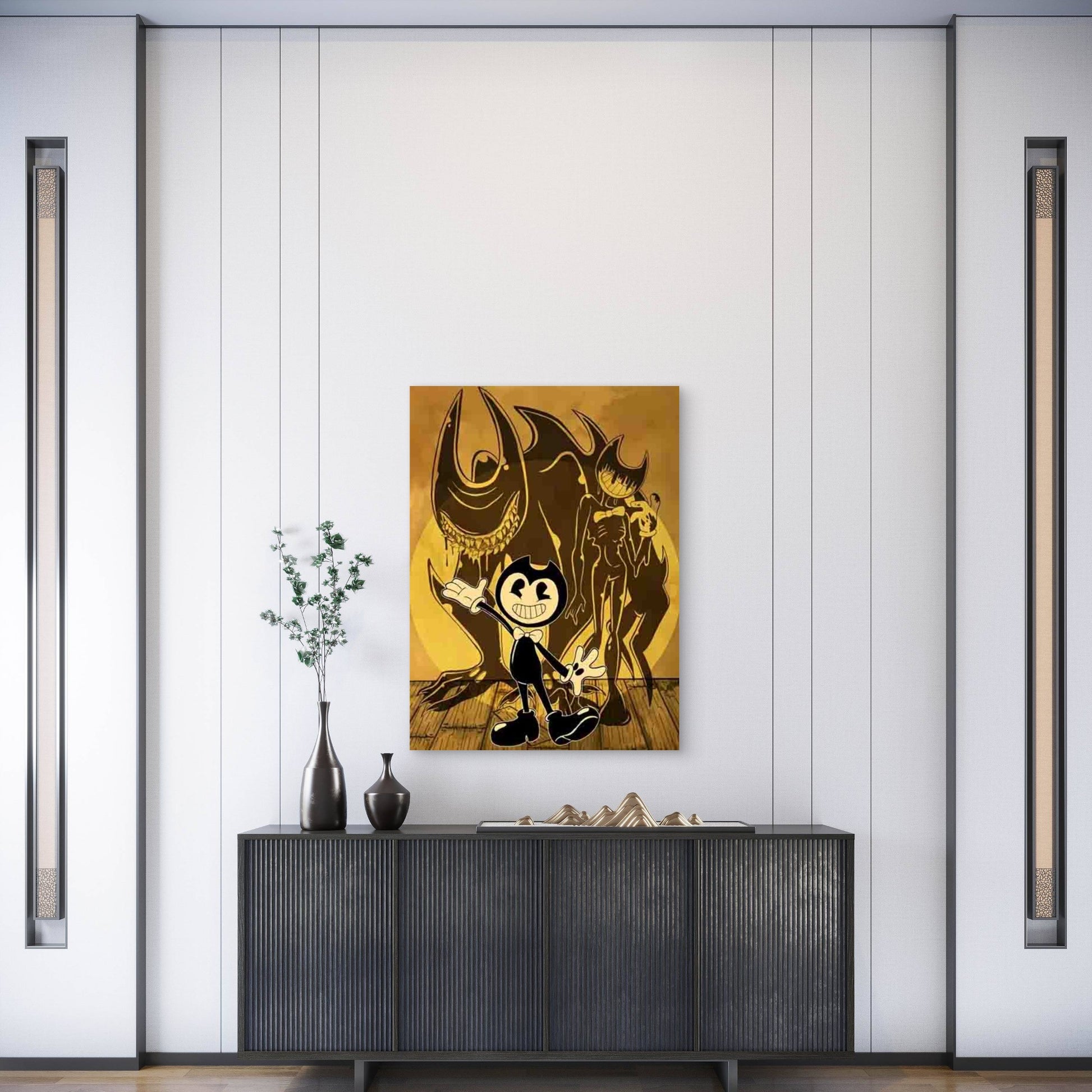 Bendy and the Machine Metal Print Ready to Hang - Bella Home Decor