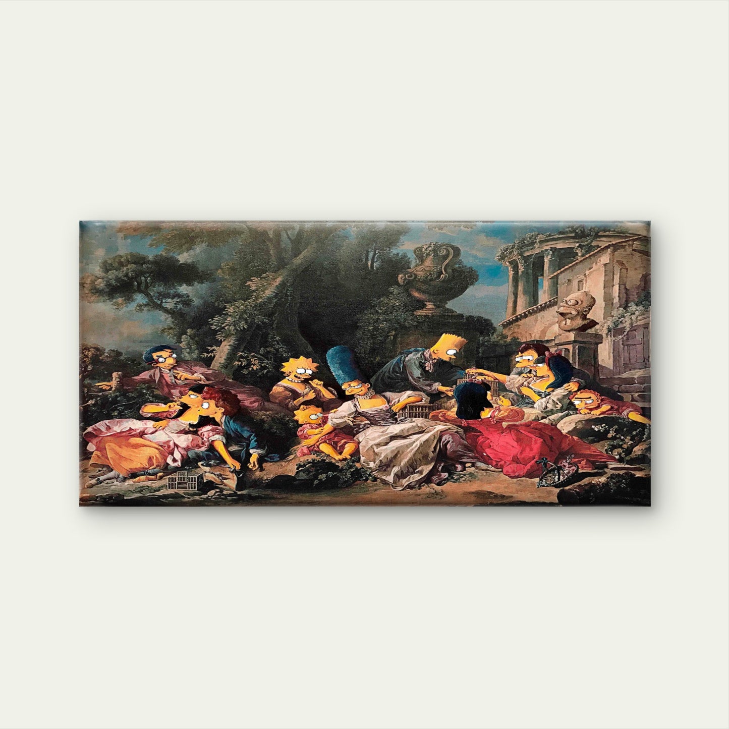 Classical Baroque Family Wall Art Canvas Office Home Room Framed 120x60cm