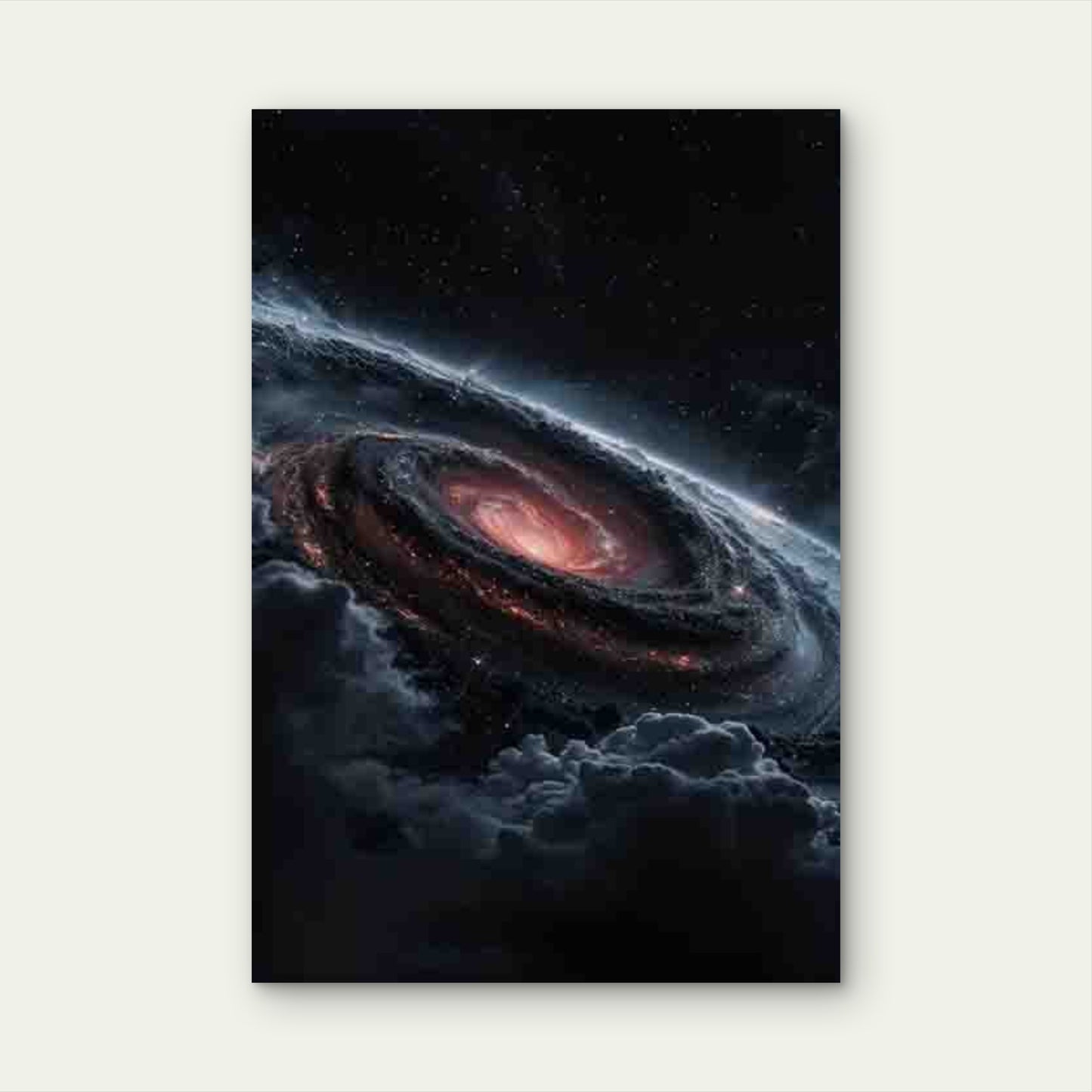 Galactic Spiral Vortex 60x90cm Metal Print Ready to Hang