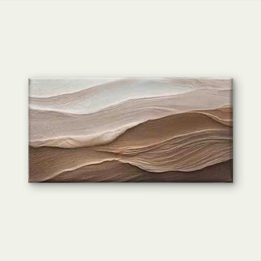 Modern Abstract Sand Dunes Wall Art Canvas Office Home Room Framed 120x60cm - Bella Home Decor
