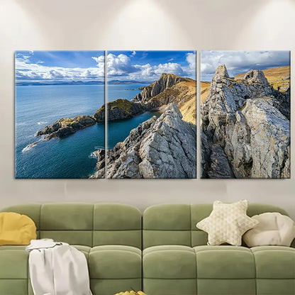 3pcs The Quiraing Isle Of Skye  Metal Print Ready to Hang Art