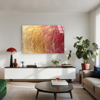 Abstract Thick Textured Tempered Glass Printing Wall Art Australian Made Quality