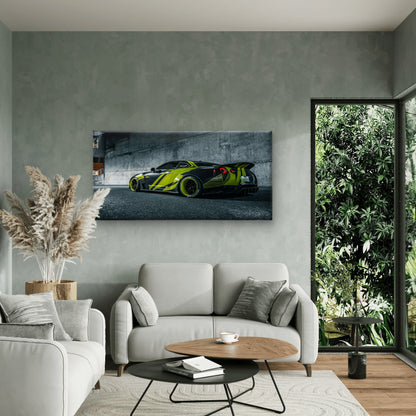 Highly Customized Nissan GT R Sports Car Wall Art Canvas Office Home Room Framed 120x60cm