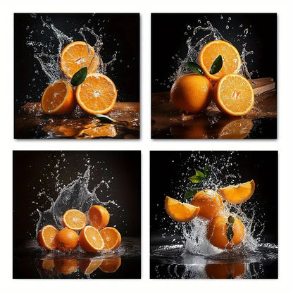 4pcs  Grandes Ideiat Wall Art Canvas Framed