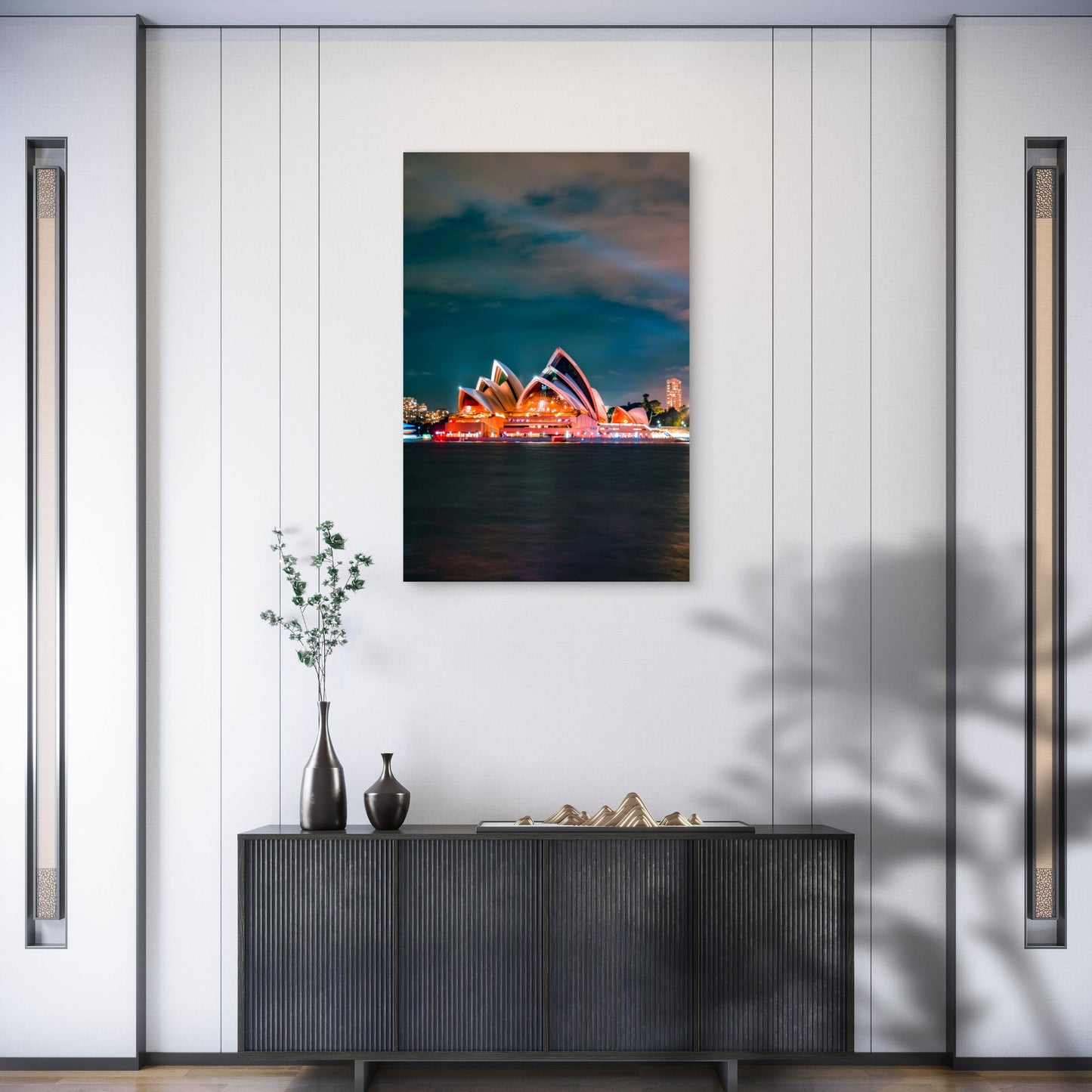 Sydney Opera House Australia Night Art 40x60cm Metal Print Ready to Hang