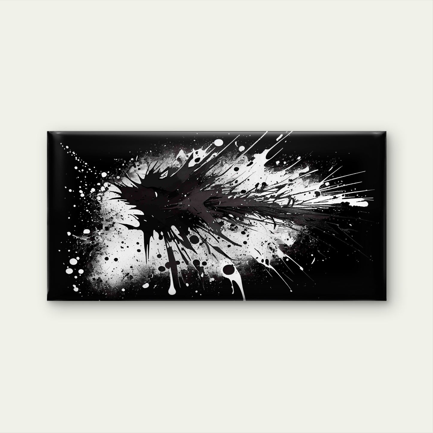 Abstract With Spray Painted Wall Art Canvas Office Home Room Framed 120x60cm