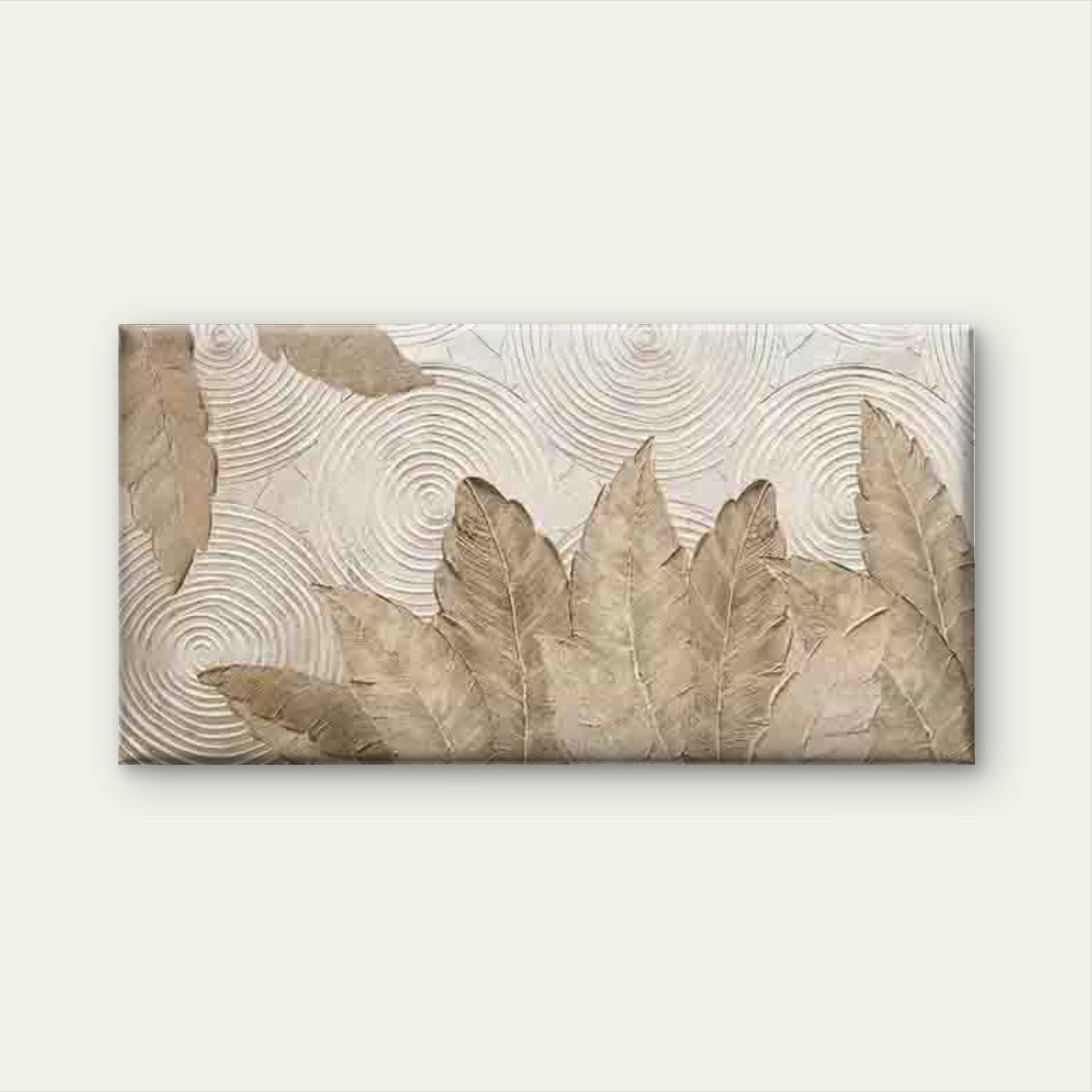 Abstract Botanical Foliage Wall Art Canvas Office Home Room Framed 120x60cm - Bella Home Decor