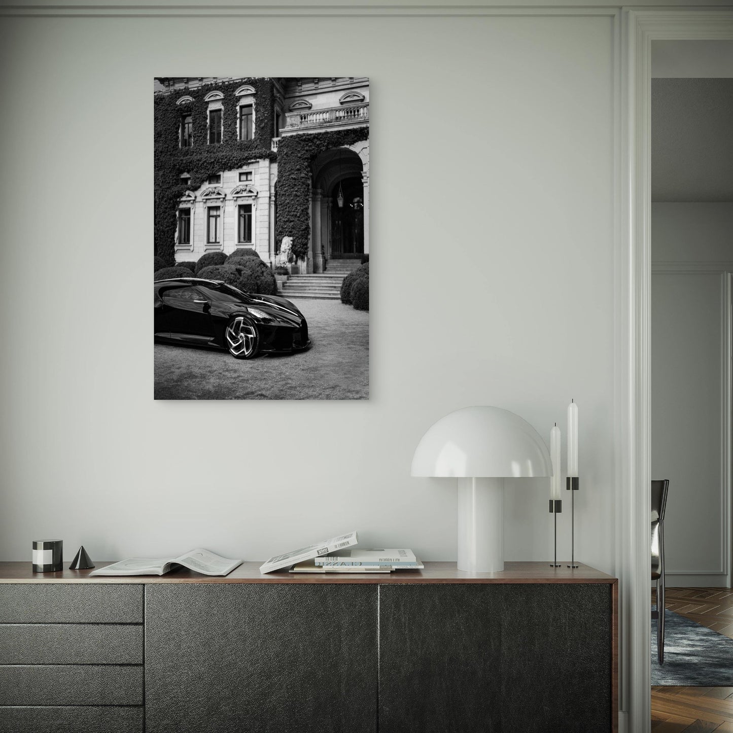 Voiture Noire In The World In The Beautiful Villa Erba On The Como Lake 60x90cm Metal Print Ready to Hang