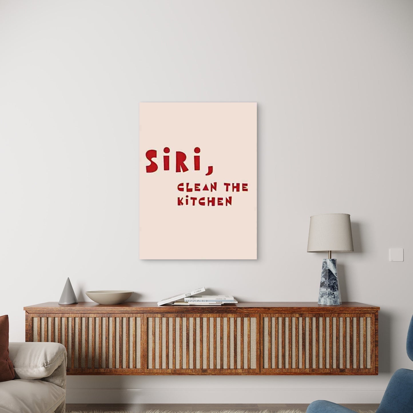 Clean the Kitchen Metal Print Ready to Hang