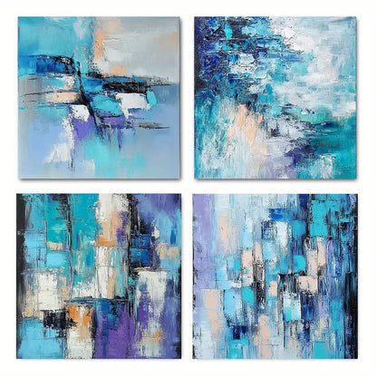 4pcs  Print Abstract Watercolor Art TR  Wall Art Canvas Framed