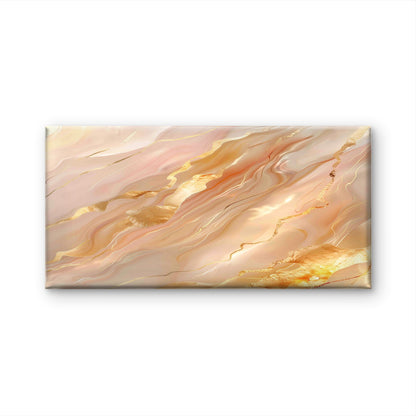 Opulent Peach Geode Wall Art Canvas Office Home Room Framed 120x60cm