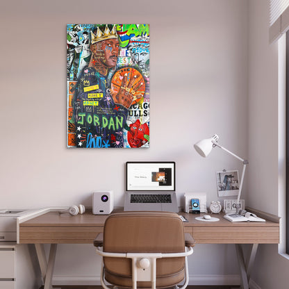 Regal Sports Typography Street Art 40x60cm Metal Print Ready to Hang - Bella Home Decor