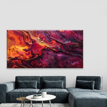 Colourful Acrylic Bubbles Fluid Wall Art Canvas Office Home Room Framed 120x60cm