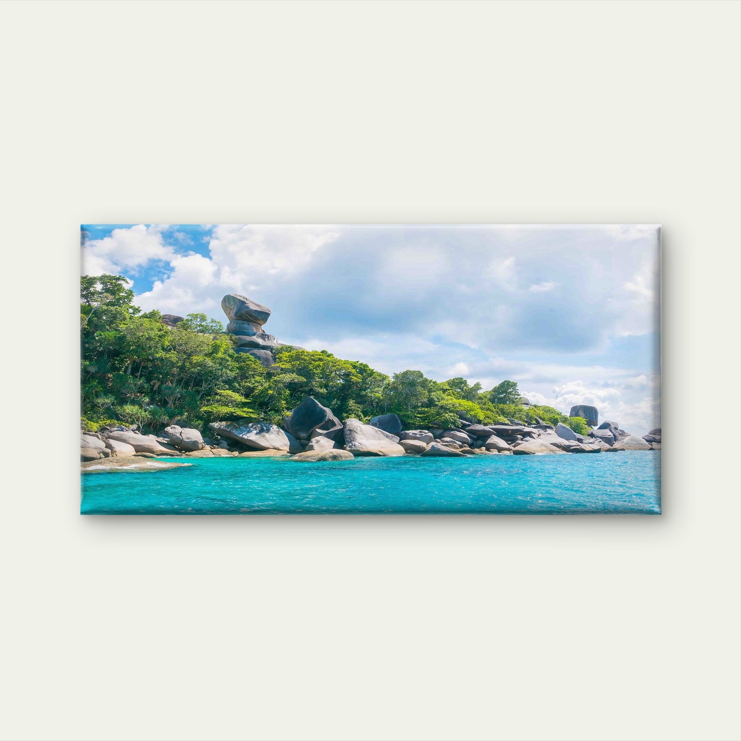 Beautiful Island Andaman Shore Wall Art Canvas Office Home Room Framed 120x60cm