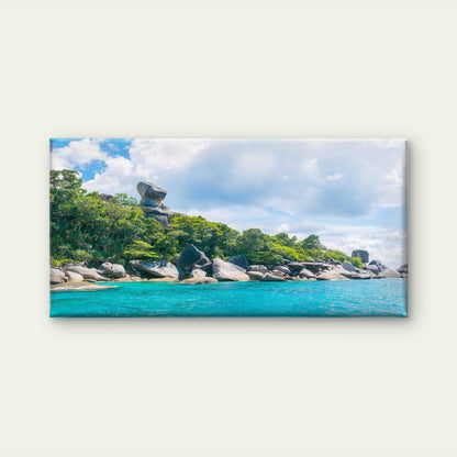 Beautiful Island Andaman Shore Wall Art Canvas Office Home Room Framed 120x60cm