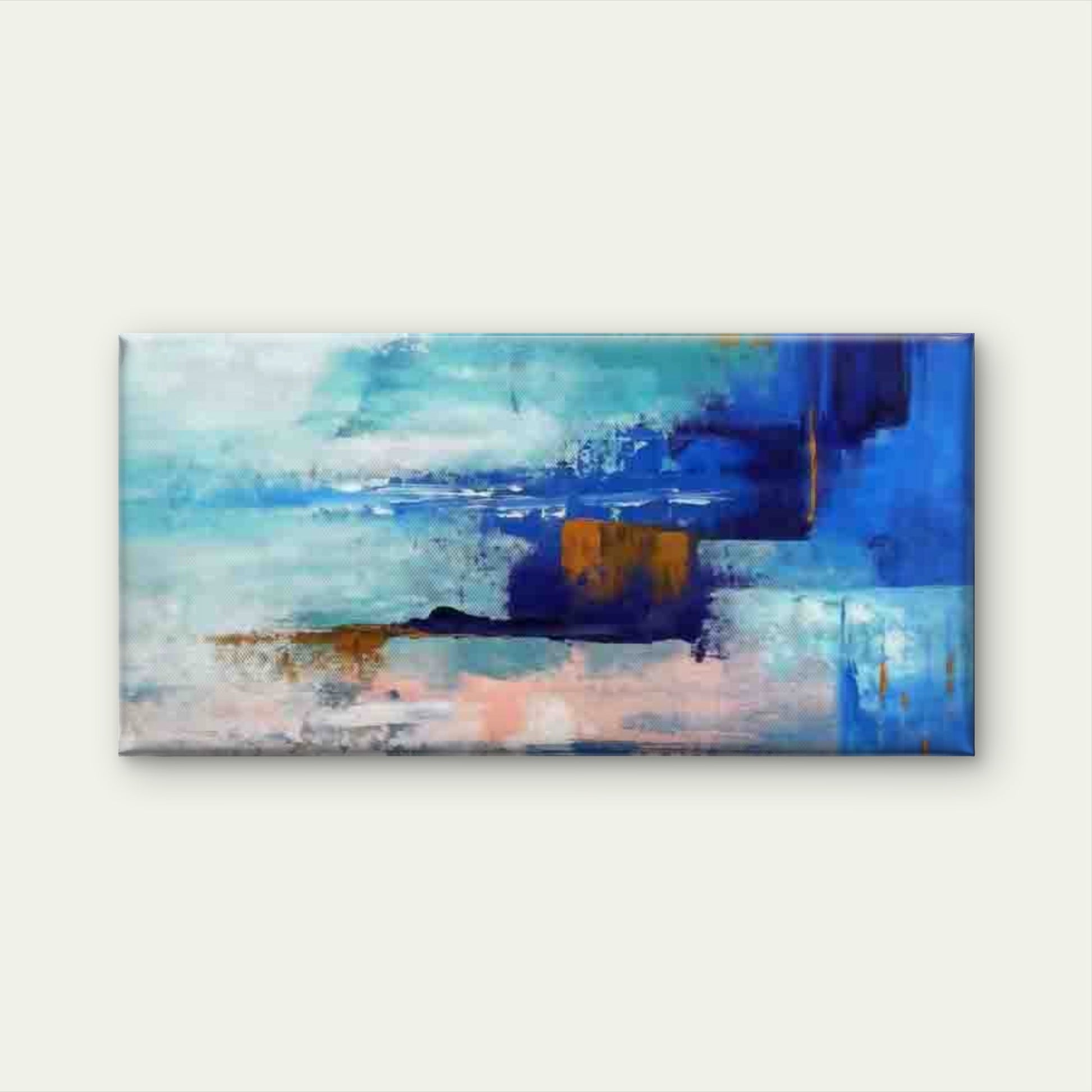 Abstract Landscape Painting Wall Art Canvas Office Home Room Framed 120x60cm - Bella Home Decor