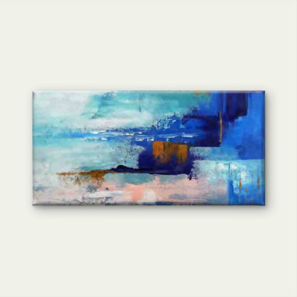 Abstract Landscape Painting Wall Art Canvas Office Home Room Framed 120x60cm - Bella Home Decor