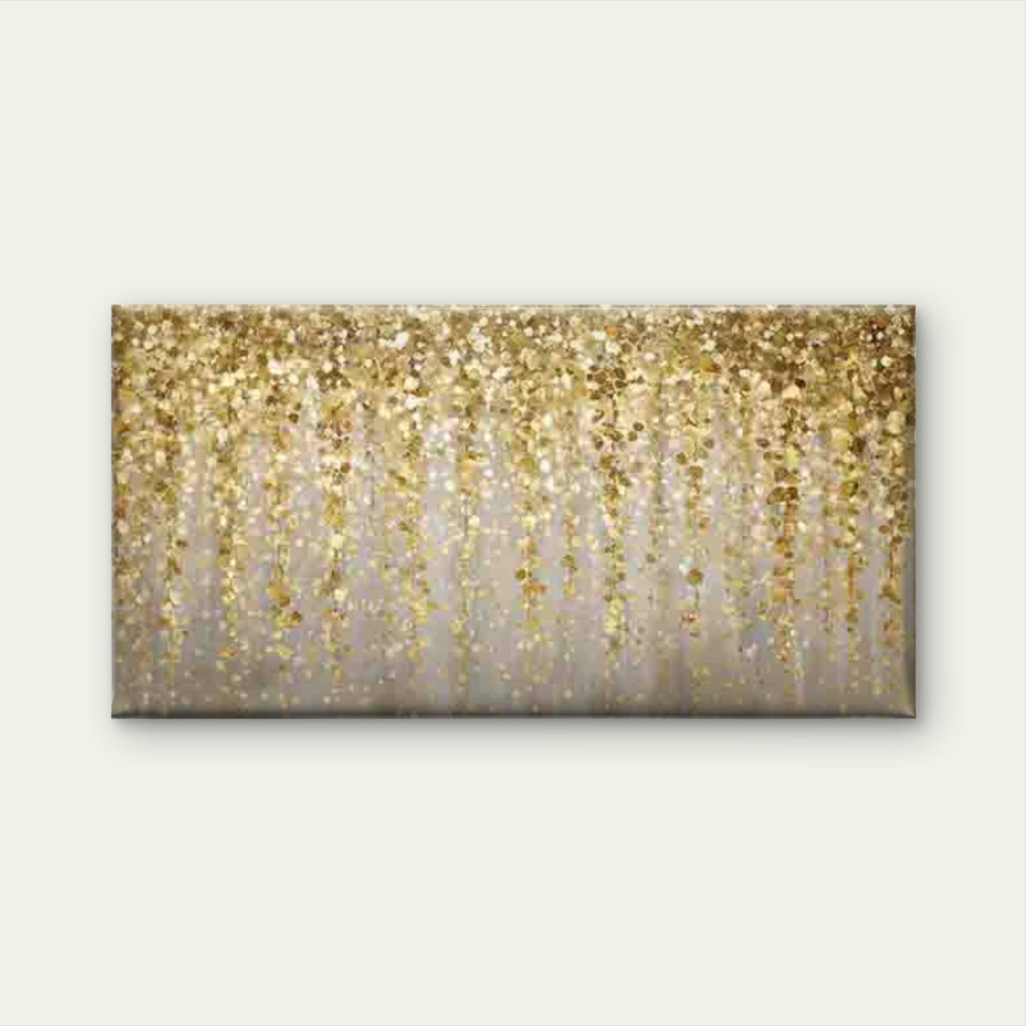 Abstract Glittering Rainfall Wall Art Canvas Office Home Room Framed 120x60cm