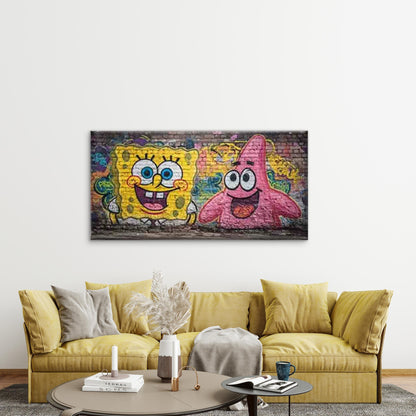 Patrick Square One Wall Art Canvas Office Home Room Framed 120x60cm - Bella Home Decor