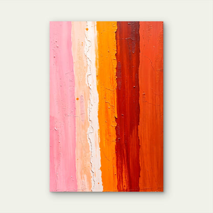 Close-Up of Vibrant Abstract Painting 60x90cm Metal Print Ready to Hang