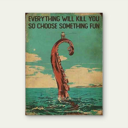 Adventure Awaits Select a Fun 60x90cm Metal Print Ready to Hang