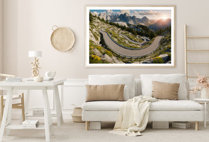 Mountain Road in the Mountains Home Decor Premium Quality Poster Print Choose Your Sizes - Bella Home Decor
