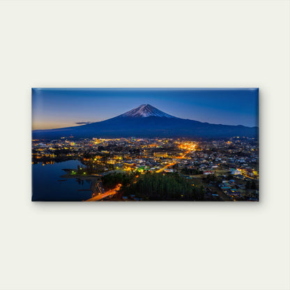 Fuji Mountains Fujikawaguchiko City Japan Wall Art Canvas Office Home Room Framed 120x60cm