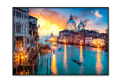 Canal With Boats and Buildings in The Background Home Decor Premium Quality Poster Print Choose Your Sizes - Bella Home Decor