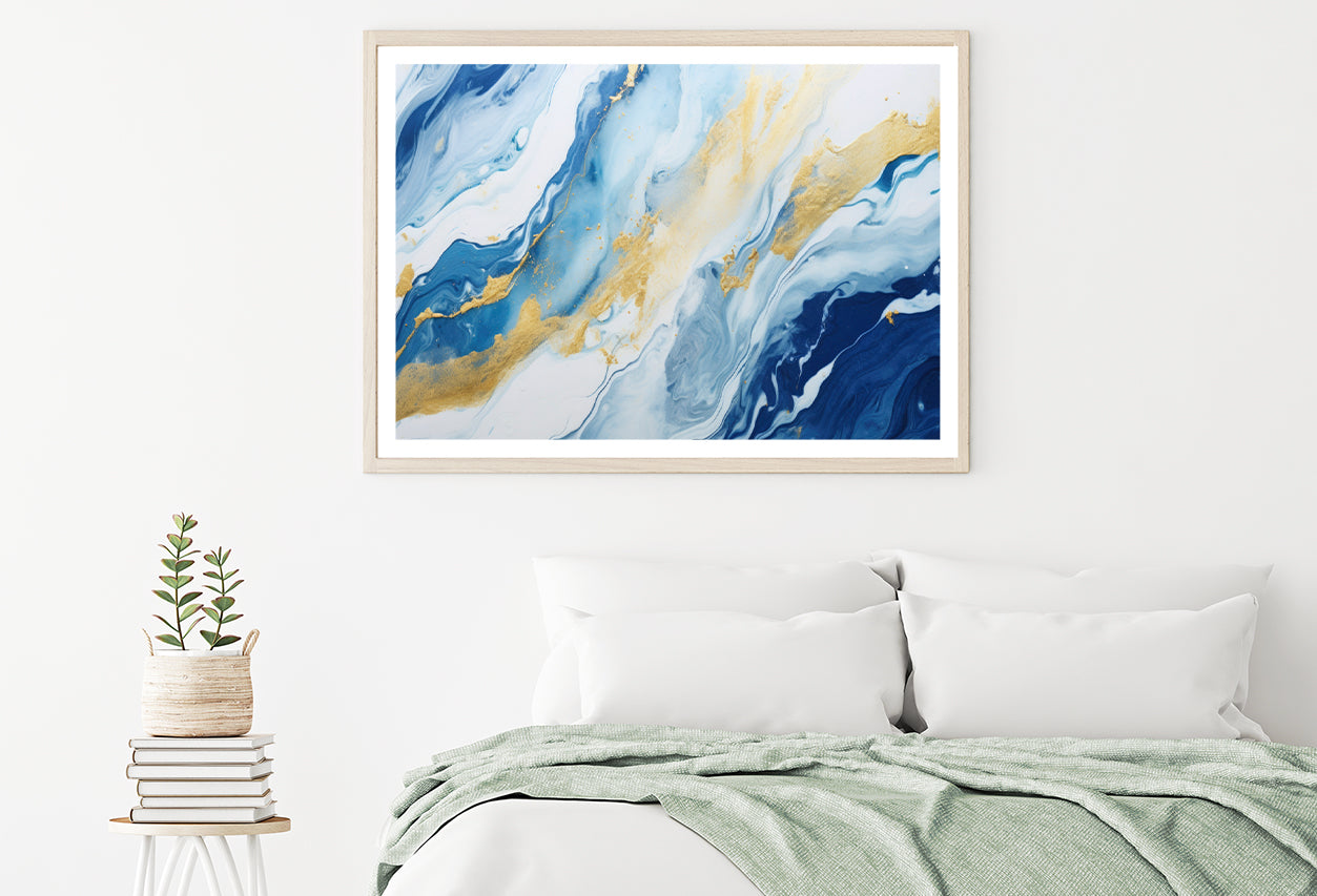 Abstract Marble Oil Paint Home Decor Premium Quality Poster Print Choose Your Sizes